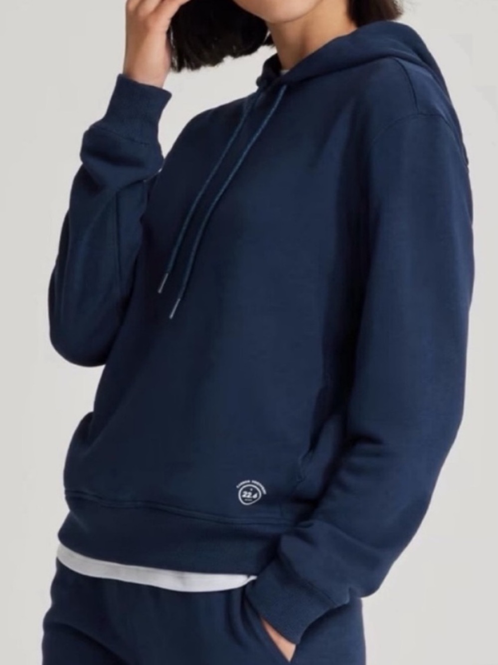Allbirds Medium Hoodie The R&R Hoodie Pullover in Navy Night pockets NWT